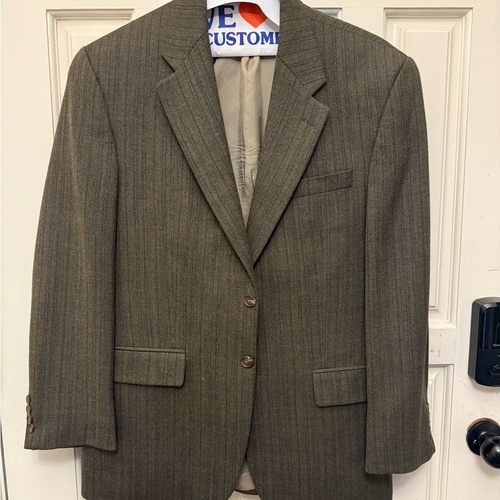 Ralph Lauren Brown Striped Men's Blazer